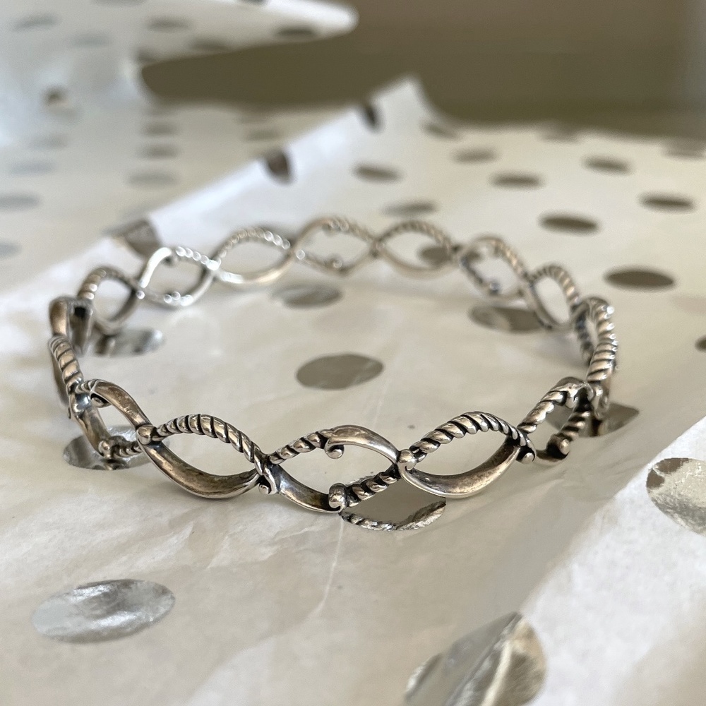 Vintage Carolyn Pollack .925 Sterling Silver Bangle